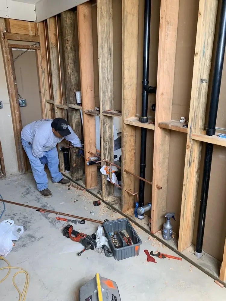 Commercial rough-in plumbing for Gas Line Repair in Luciusboro